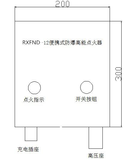 RXFND-12便携式防爆高能点火器面板示意图