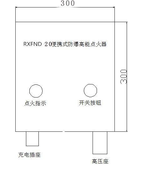 RXFND-20便携式防爆高能点火器面板示意图