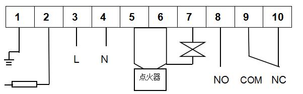 RXLJ-102电离式火焰监测器接线端子图